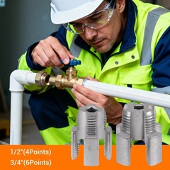 Integrated Internal & External Pipe Threading-Tool, PVC Pipe Threader Kit USA~~~