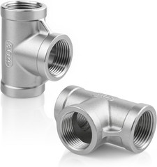Stainless Steel 304 Cast Pipe Fitting,Tee Union, 1/4″ X 1/4″ X 1/4″ NPT Female 3