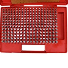 HFS Pin Gage Set Steel Gauge with Storage Case 250 pcs 0.251-0.500