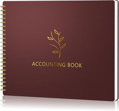 AKONEGE Accounting Ledger Book for Small Business Bookkeeping & Personal Use, Ho