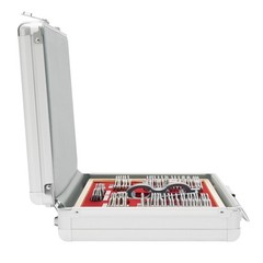 104pcs Optometry Optical Trial Lens Kit Test Metal Trial Frame Set w/Case Box