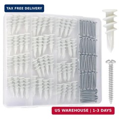 Self Drilling Drywall Anchors – 104Pcs Dry Wall Anchors and Screws Kit for Drywa