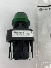 Allen-Bradley 800H-QRH2G Pilot Light Green w/800TC-N374 Power Module 12-130VAC