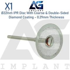 Ø22mm IPR Disc Coarse Double Sided Diamond Coating 0.29 Ortho Mandrel