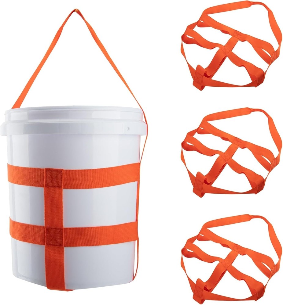 4 PCS Bucket Sling for 5 Gallon Bucket,1.6 Inch Wide Handling Sling Heavy 1680D