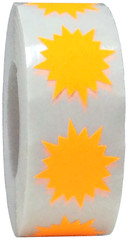 Color Coding Burst Labels Starburst Design | 1″ Inch | 500 Pack | Pick One Color