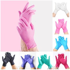 Pink Nitrile Disposable Gloves 50 100 XS Small Woman Girl Kids Household