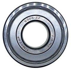(2 PACK) USA TIMKEN 6305-ZZ 25X62X17MM Double Metal Seal Ball Bearings