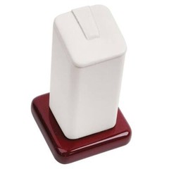 Red Rosewood Jewelry Ring Display Stand, 3″ Tall