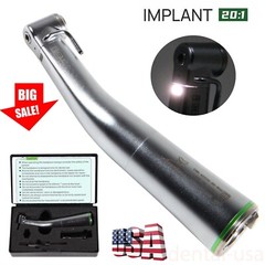 NSK Style Dental 20:1 Reduction Implant LED Fiber Optic Contra Angle Handpiece S