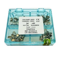 1box Dental Orthodontic Single Buccal Tubes Molar 1st Roth 0.022 Bondable Mesh