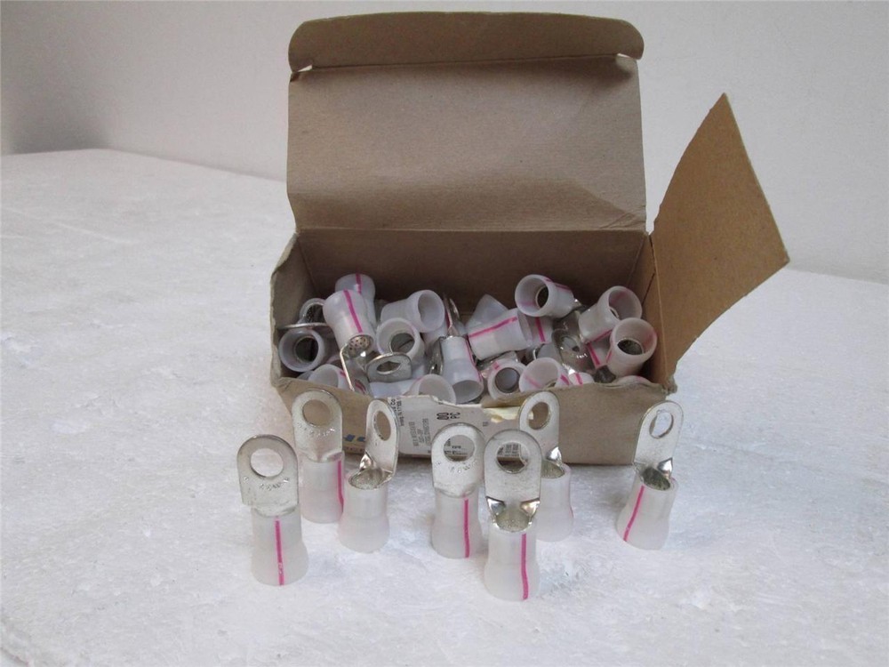 Lot of 45 TYCO TE 53953-1 Conn Ring Tongue 2AWG #3/8 P-G Contains lead