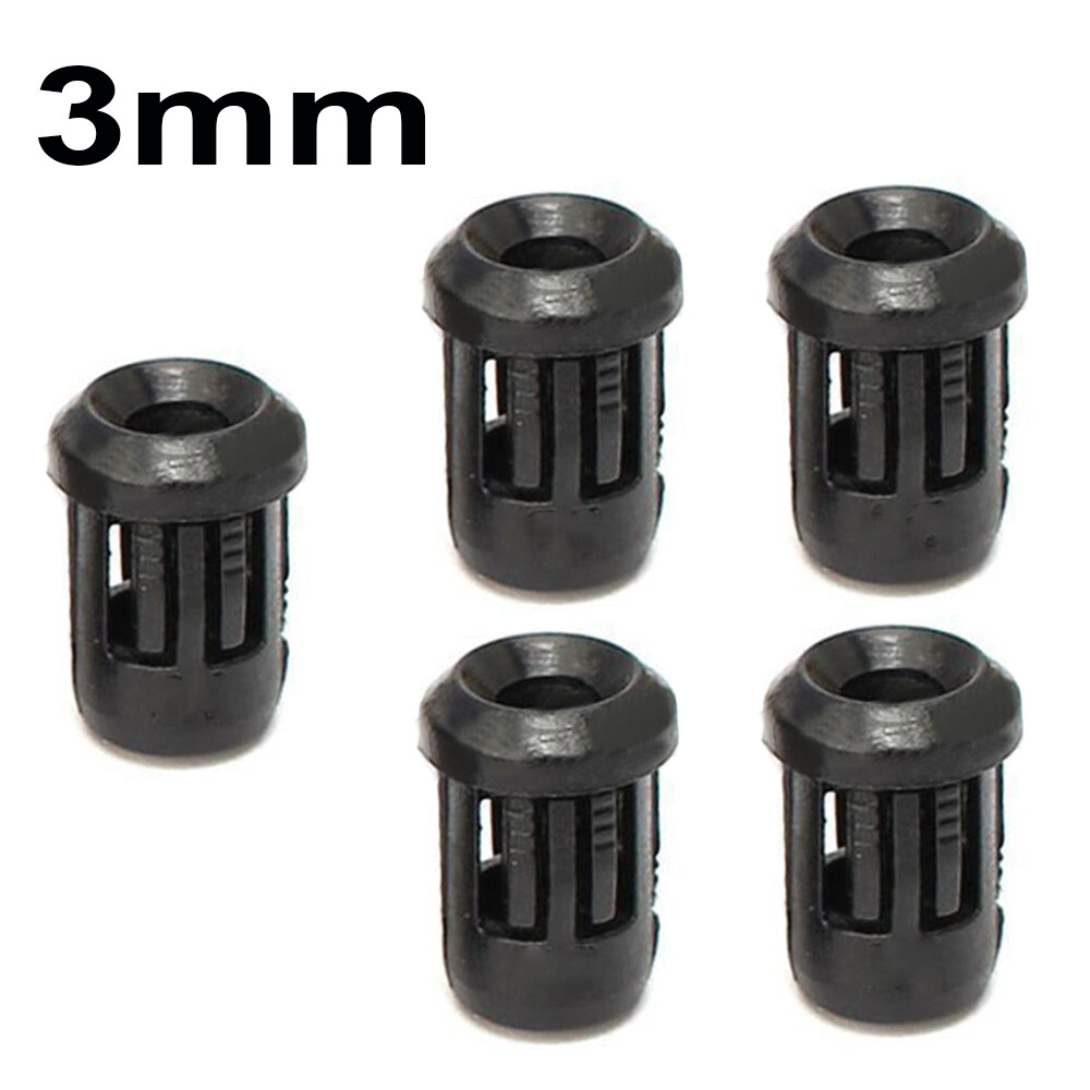 Black Plastic Lamp LED Diode Black Clip Bezel Mount 3mm 5mm 10mm