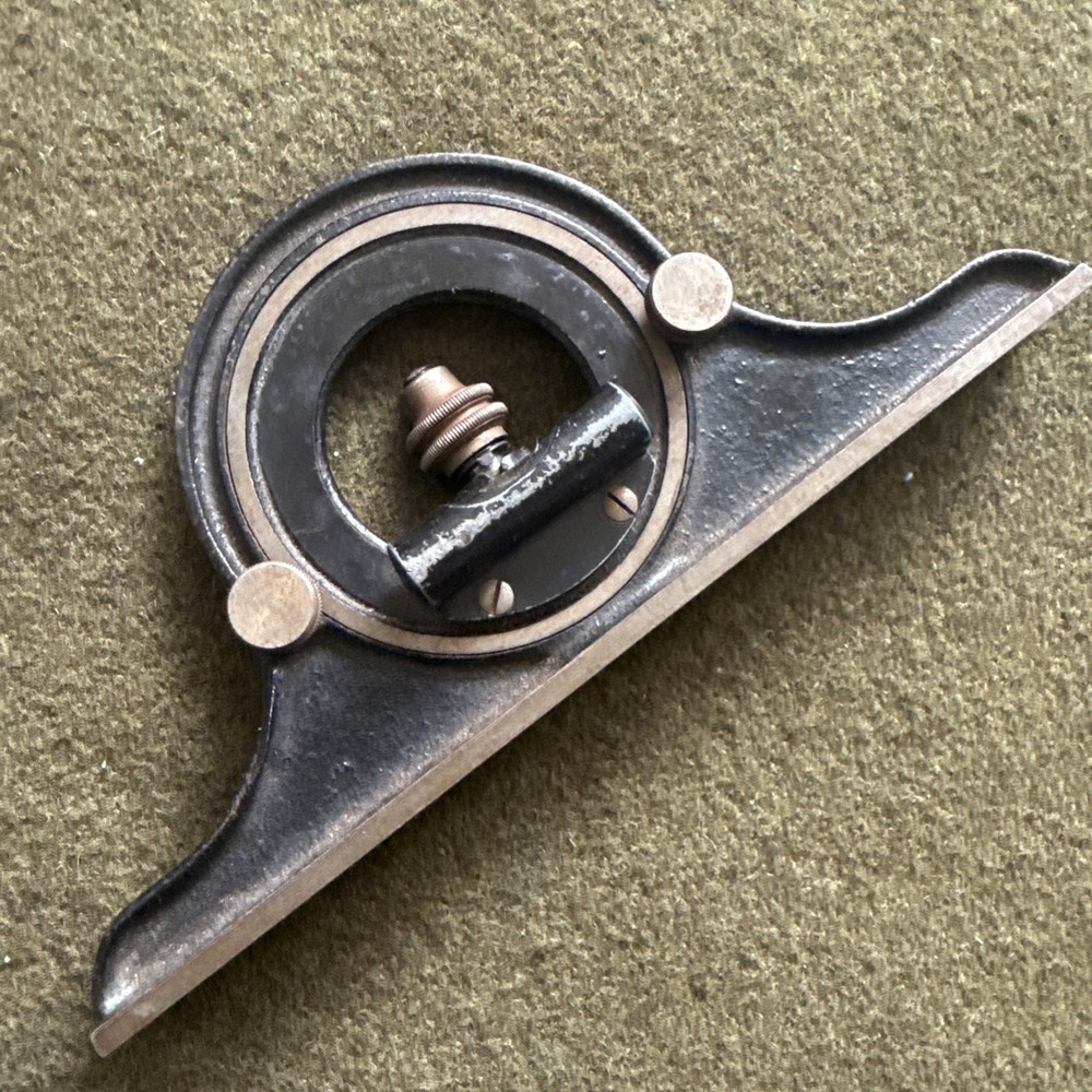 Vintage The L S Starrett Co., Athol Mass.. Protractor Head No. 490 🇺🇸