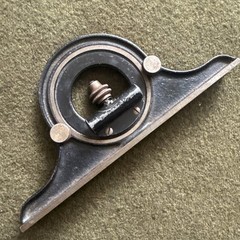 Vintage The L S Starrett Co., Athol Mass.. Protractor Head No. 490 🇺🇸
