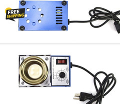 Solder Pot, 150W 110V, 50Mm Soldering Bath Titanium Plate, Capacity 500G