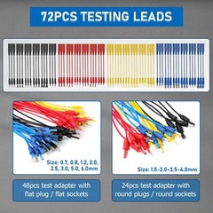 104PCS Automotive Multimeter Test Lead Kit Electrical Test Leads Auto Diagnostic
