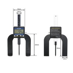 Digital Height Gauge Mini Depth 0-80mm 3-1/8in Router Table Caliper Measuring