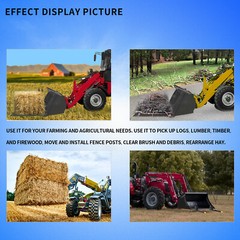 1500lb 43″ Tractor Bucket Pallet Forks Clamp Kubota Loader Skid Steer Attachment