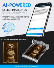 K15Pro 7W Laser Engraver for Wood Acrylic Leather Beginner Friendly