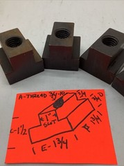 Tee slot nuts 3/4-10, Te-co #41421/All American260-19(4 pc in Lot) LCL3