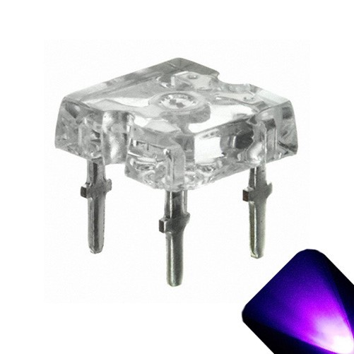 100 x Flat Piranha UV Purple LED Light Super Bright LEDs Ultra 3mm 5mm Tail RC C