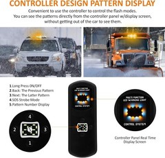 72 LED Roof Top Strobe Beacon Light Bar for for Tow Trucks, Snow Plows，Vehicles