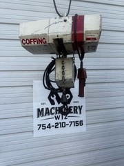 COFFING 1 Ton Electric Chain Hoist 15′ Lift 8 FPM 3PH