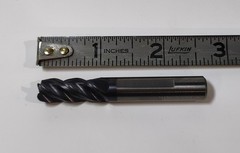 3/8″ Dia. 7/8″ LOC Radius .060 Carbide Varimill End Mill New Hanita w/Flat Read