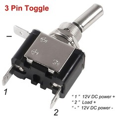 3X Car Rocker Toggle Switch Control ON/OFF 12V 20A Red LED Light Marine Boat ATV