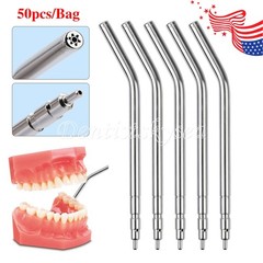Dental Air Water Spray Triple Syringe Metal Nozzles Tips Tube Autoclavable