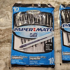 20 Paper Mate 1.2 mm Ballpoint Pens Black Ink Medium, 2006 Ultra Smooth
