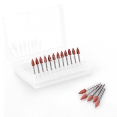 AZDENT Dental 0413 Brownie Polishers Friction Grip FG Mini Points 1.6mm 12/Box