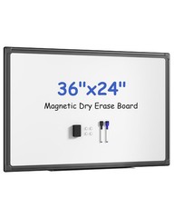 36 X 24 inches Magnetic Dry Erase Board with Aluminum Frame, Whiteboard