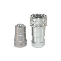 3/4″ ISO 7241-A Quick Disconnect Hydraulic Couplers Set – 3/4″ NPT Thread