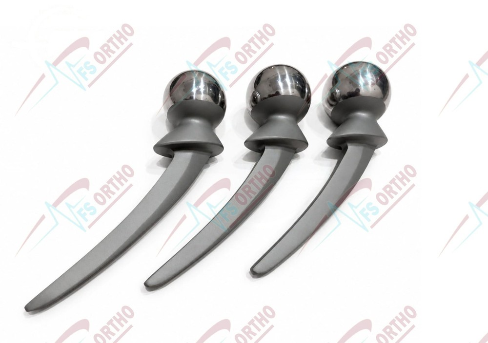 Thompson Hip Prosthesis Orthopedic Instrument Set Sizes 46mm 47mm 48mm 3 Pcs lot