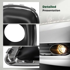 Fog Light Bezel Cover Trim For Compass 2014-2017 Front Bumper Left Driver Side