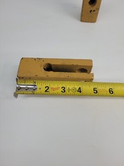 Air Cylinder Clevis Rods Heavy Duty 3/4 Pin Hole 5/8 Thread Qty 1 Yellow Gray b4