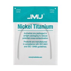 JMU 10PCS Ortho NiTi Super Elastic Arch Wire Full Size Natural Round/Rectangular