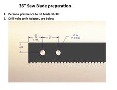 7, 36 Inch spray foam Saw Blades