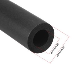 Foam Tubing for Handle Grip, Pipe Insulation 1/2″ 13mm ID 23mm OD 1m Black
