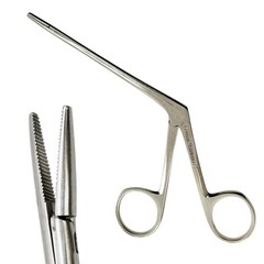2 Pieces – Alligator Forceps With Serrated Tips Micro 3.5″ + 5.5″ ENT