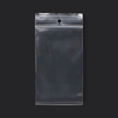 4Mil Hang Hole Plastic Zip Seal Reclosable Poly Bags Jewelry 2 Mil Top Lock