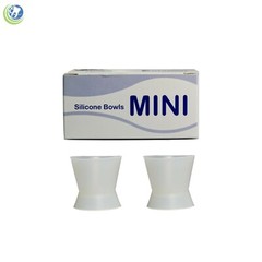 2X DENTAL LAB FLEXIBLE SILICONE DAPPEN DISH MIXING BOWL CUP 30ml