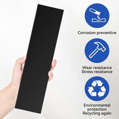 HDPE Plastic Block 1/2in Black Plastic Block 12x3In Perfect