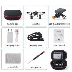 3.0X-6.0X Dental Medical Surgical Headband Binocular Loupes +LED Head Light