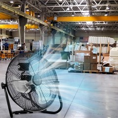 16″ 5688 CFM High Velocity Metal Industrial Floor Fan Garage,Shop W/Wall-Mount