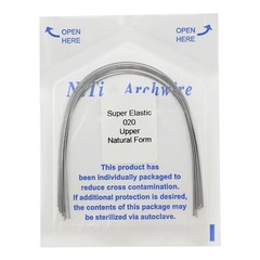 100PCS Dental Orthodontic Niti Arch Wire Natural Form Elastic Round Rectangular