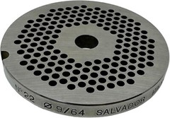 Cutlery Mania Meat Grinding Plate by Salvinox (#22 1/8 Hubbed Plate) (22SP1-8SS)