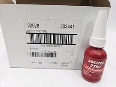 Loctite 2760 Red Thread Lock 0.34 Oz High Strength Use By 3/25